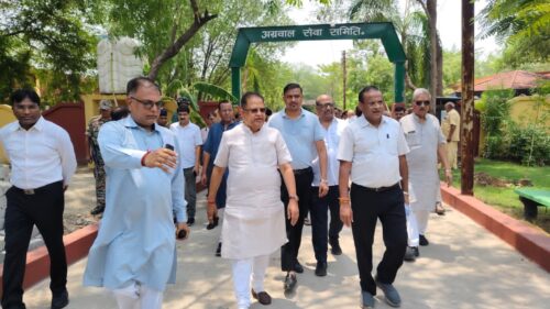 अग्रवाल सेवा समिति के द्वारा संचालित भारतीय नगर मुक्तिधाम के जीणोद्धार, सौंदर्यीकरण का अवलोकन एवं वृक्षारोपण कार्यक्रम का हुआ आयोजन,बिलासपुर विधायक हुए शामिल