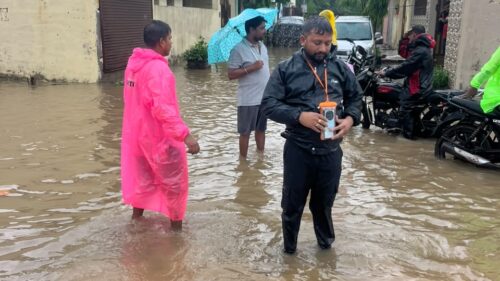 मंगला वार्ड क्रमांक 13 एवं 14 में जलभराव से राहत कार्य युद्धस्तर पर जारी…